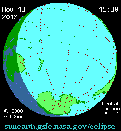 Полное солнечное затмение 13/14 ноября 2012 года. Астрология