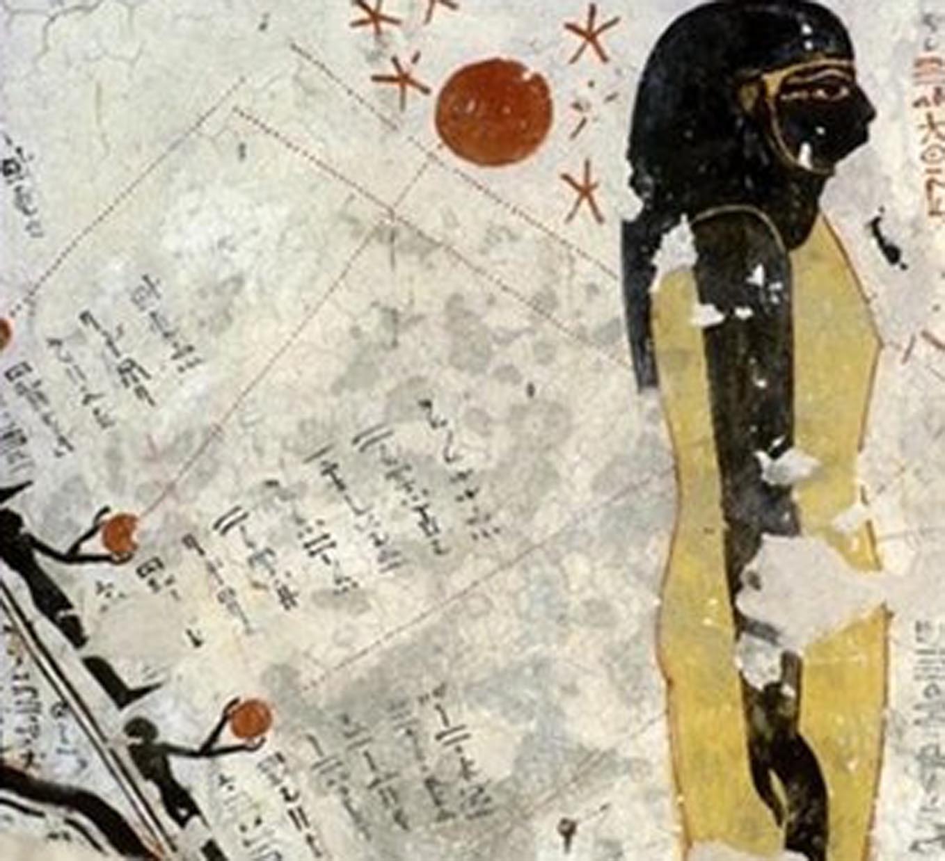 Числа Майя на египетской фреске из долины царей Dolinacarej22