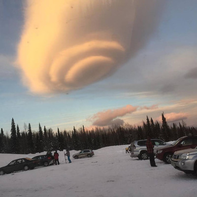 Необычное облако наблюдали в Кемеровской области