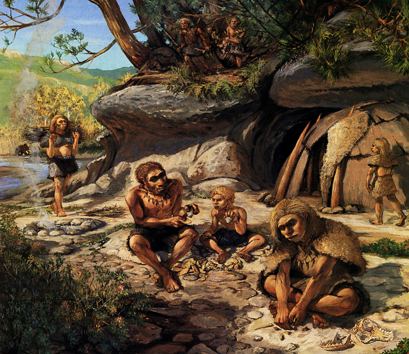 Древние люди - Палеоантропы, неандертальцы