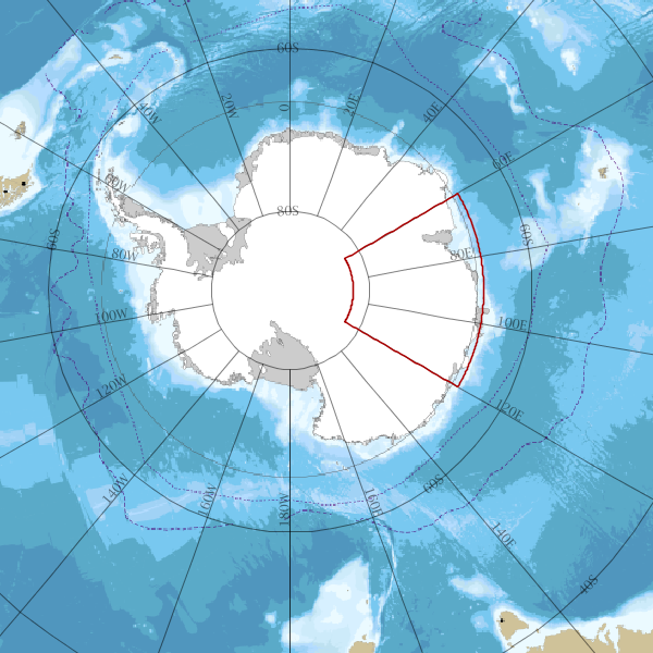 Карта земли антарктида