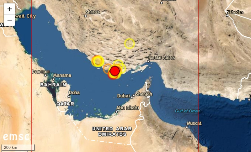 В Иране произошло землетрясение магнитудой 5,6