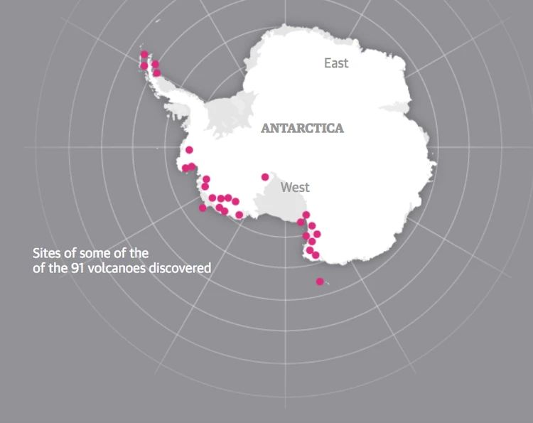 Сотни вулканов под льдами Антарктиды угрожают всемирным потопом